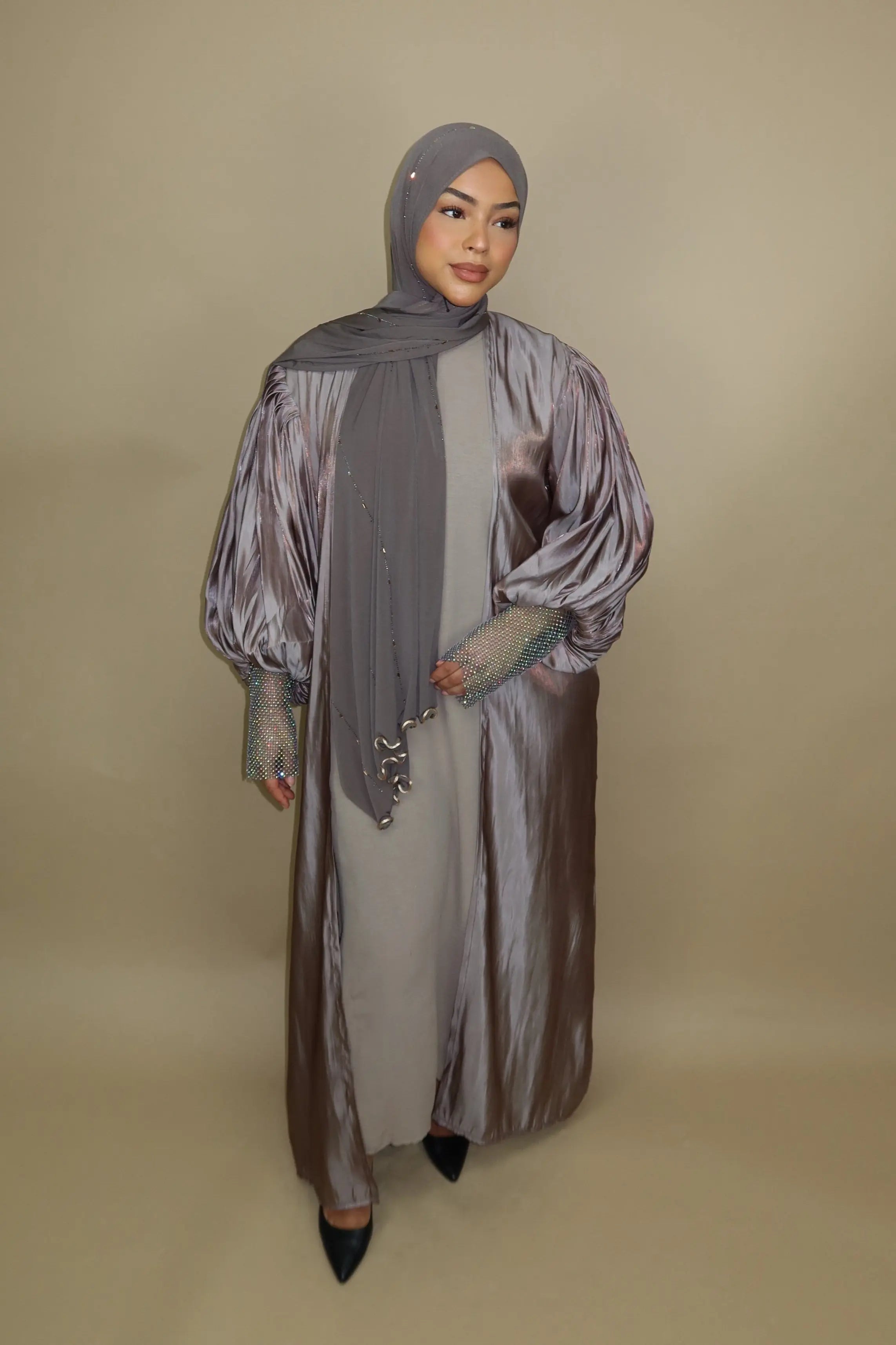 Emirate abaya - Mocca Losyana.Shop