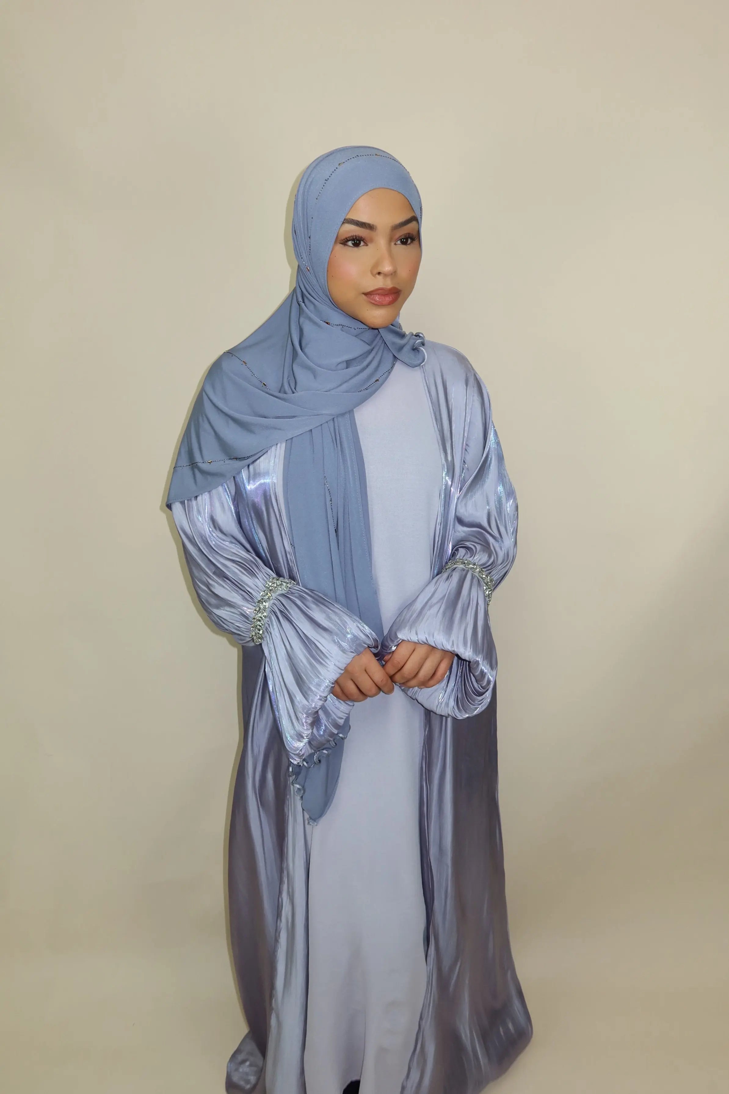 Emirate abaya - Grey Losyana.Shop