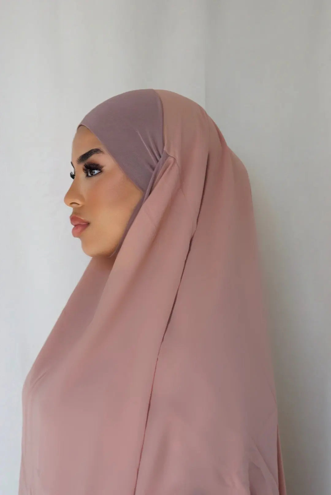 Short Khimar - Nude Peach Losyana.Shop