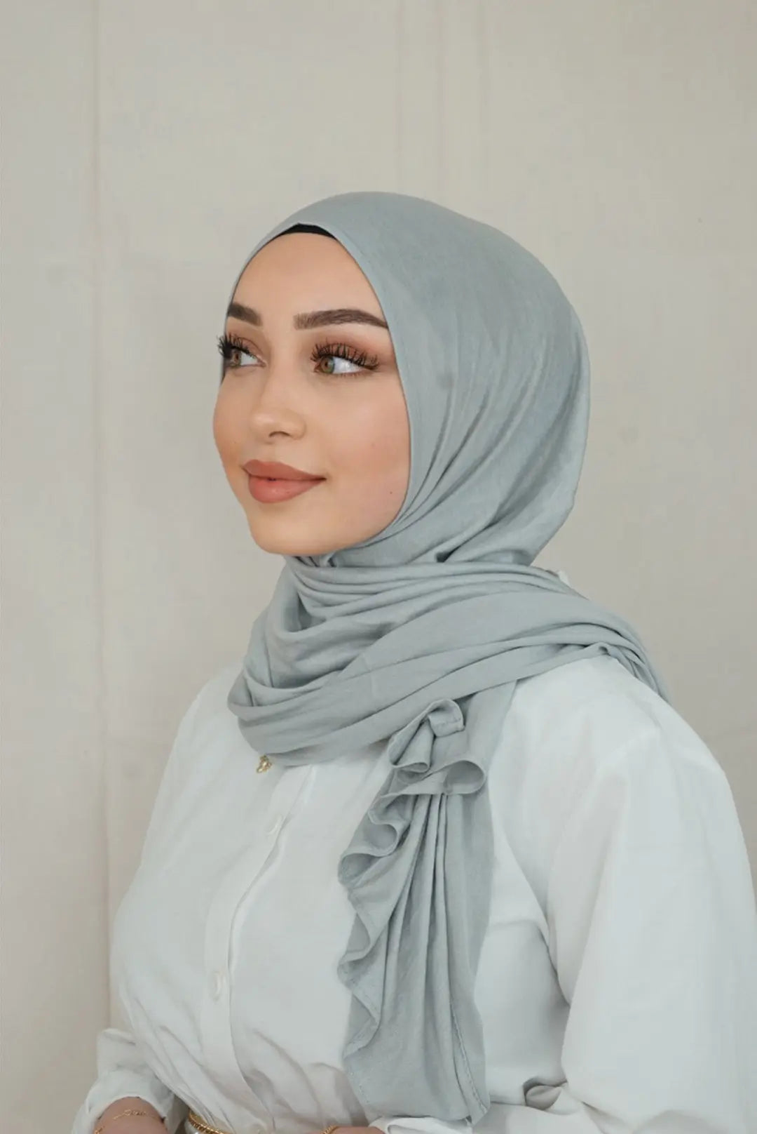 Jersey Hijab to go - silver Losyana.Shop