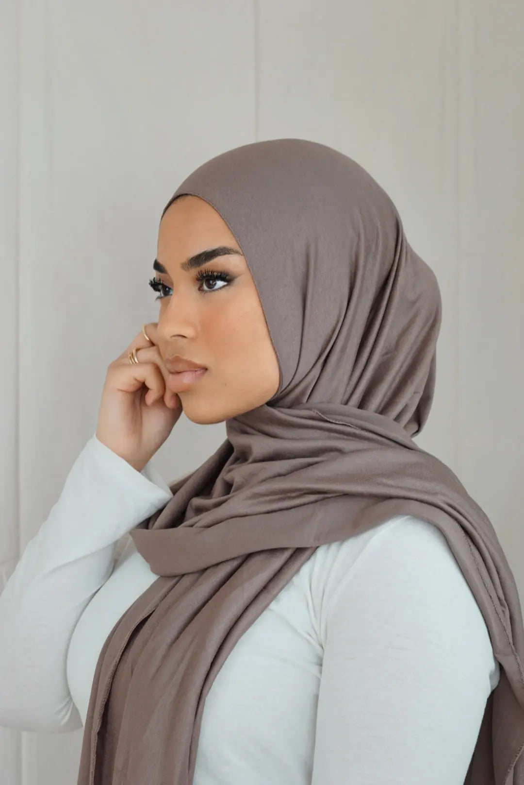 Jersey to go - mocca brown Losyana.Shop